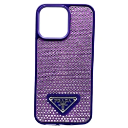 Çexol Swarovski Apple iPhone 14 Pro üçün Light Purple