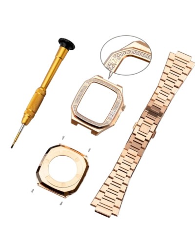 Qayış və çexol SW681 Apple Watch Ultra 41mm üçün Gold