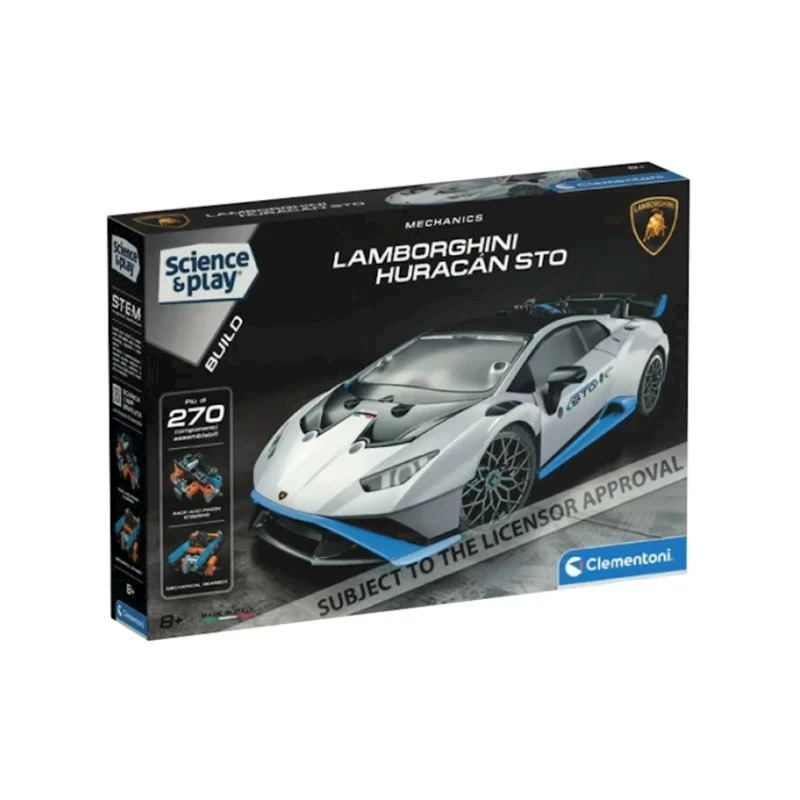 Сборная модель Clementoni 75102, Lamborghini Huracan STO, 270 деталей, 8+ лет