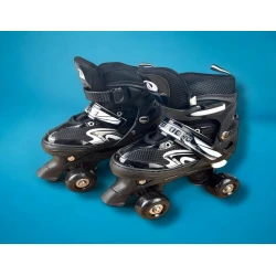 Роликовые коньки RB A606S-01, размер 31-34, черные