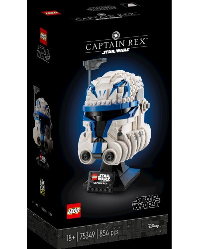 Konstruktor LEGO Star Wars Captain Rex™ Helmet 75349, 18+ yaş, 854 hissə