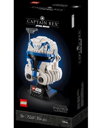 Konstruktor LEGO Star Wars Captain Rex™ Helmet 75349, 18+ yaş, 854 hissə
