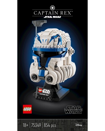 Konstruktor LEGO Star Wars Captain Rex™ Helmet 75349, 18+ yaş, 854 hissə