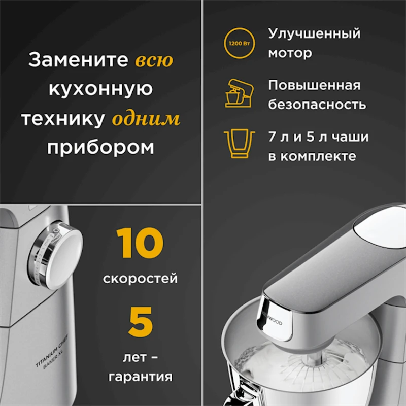 Кухонный комбайн Kenwood KVL85.004SI