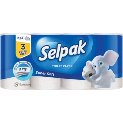 Üçqatlı tualet kağızı Selpak 16 rulon