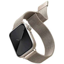 Qayış UNIQ Dante Strap Mesh Steel Apple Watch 42/44/45 mm üçün Starlight Qayış UNIQ Dante Strap Mesh Steel Apple Watch 42/44/45 mm üçün Starlight