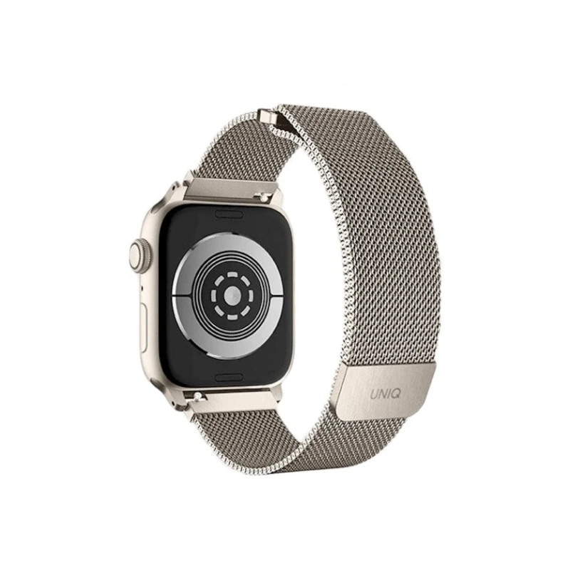 Ремешок UNIQ Dante Strap Mesh Steel для Apple Watch 42/44/45 мм Starlight