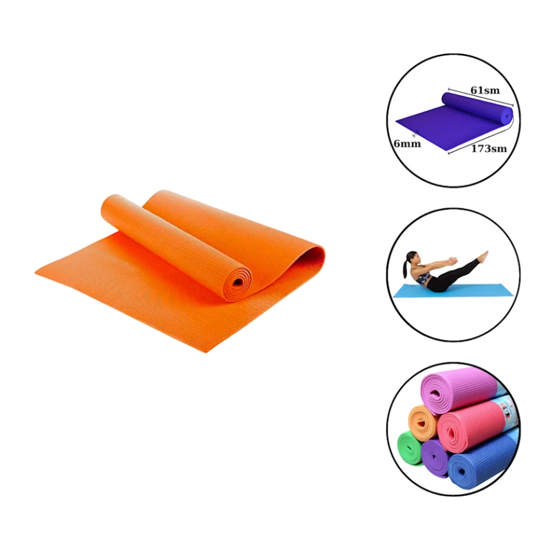 Мат для йоги Yoga mat 1646, оранжевый