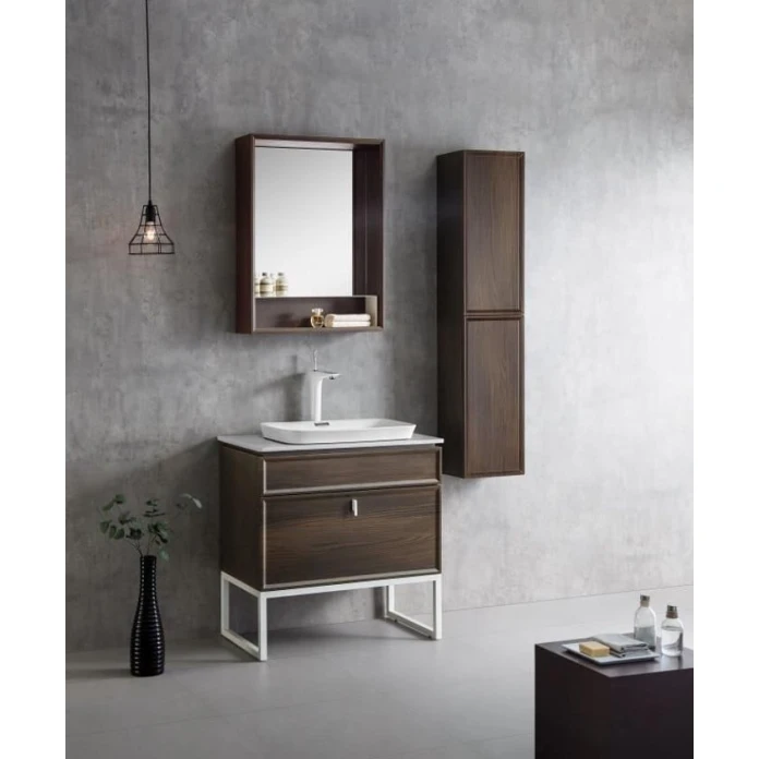 Hamam otağı üçün mebel dəsti Kral 2273, MDF, qəhvəyi, 120/75/50x30/80/70x20 sm, 5 parça