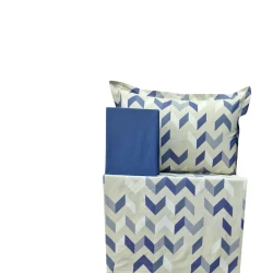 Yataq dəsti Narlı 000909, yorğan üzü 200x220 sm, mələfə 240x260 sm, 2 yastıq üzü 50x70 sm, ikinəfərlik, pambıq, rəngbərəng