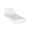 Односпальная кровать Art_tek_yataq (100) 5, ламинат, белая, 200x85x100 см