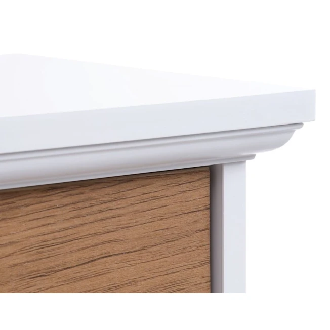 Шкаф для обуви JYSK Oldekrog 132x55x25 см, 3 секции, белый/коричневый Шкаф для обуви JYSK Oldekrog 132x55x25 см, 3 секции, белый/коричневый