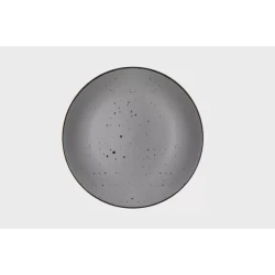 Тарелка десертная Ardesto Bagheria, круглая, керамика, серая, 19 см