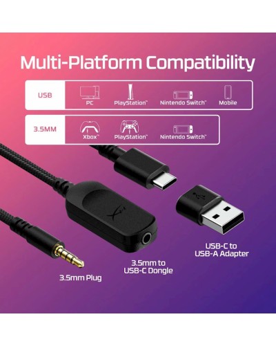 Simli qulaqlıq HyperX Cloud III Black