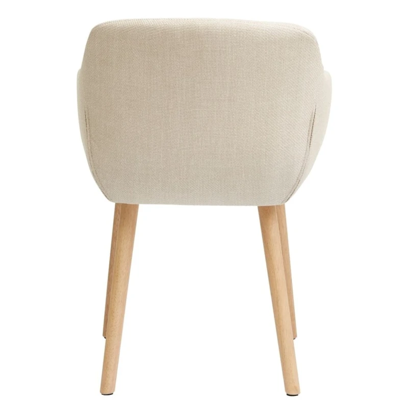 Стул JYSK Adslev, 59х60х80 см, бежевый/коричневый, 2 шт Стул JYSK Adslev, 59х60х80 см, бежевый/коричневый, 2 шт