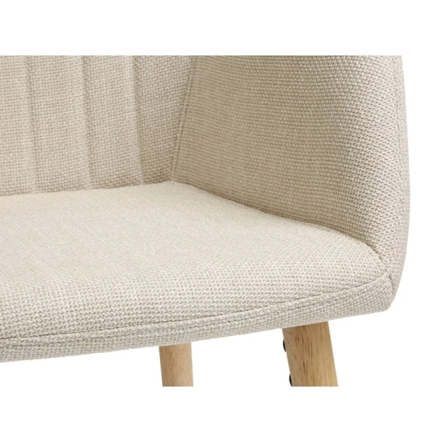 Стул JYSK Adslev, 59х60х80 см, бежевый/коричневый, 2 шт Стул JYSK Adslev, 59х60х80 см, бежевый/коричневый, 2 шт