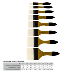 Fleys fırça Rosa Amber 2306 № 50, tük Fleys fırça Rosa Amber 2306 № 50, tük
