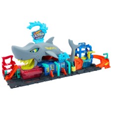 Oyun dəsti Mattel Hot Wheels City Ultra Shark Car Wash HTN82, 3+ yaş