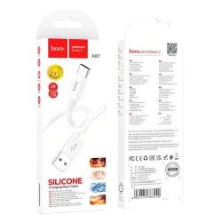 Кабель USB Hoco X87 Type C, Белый