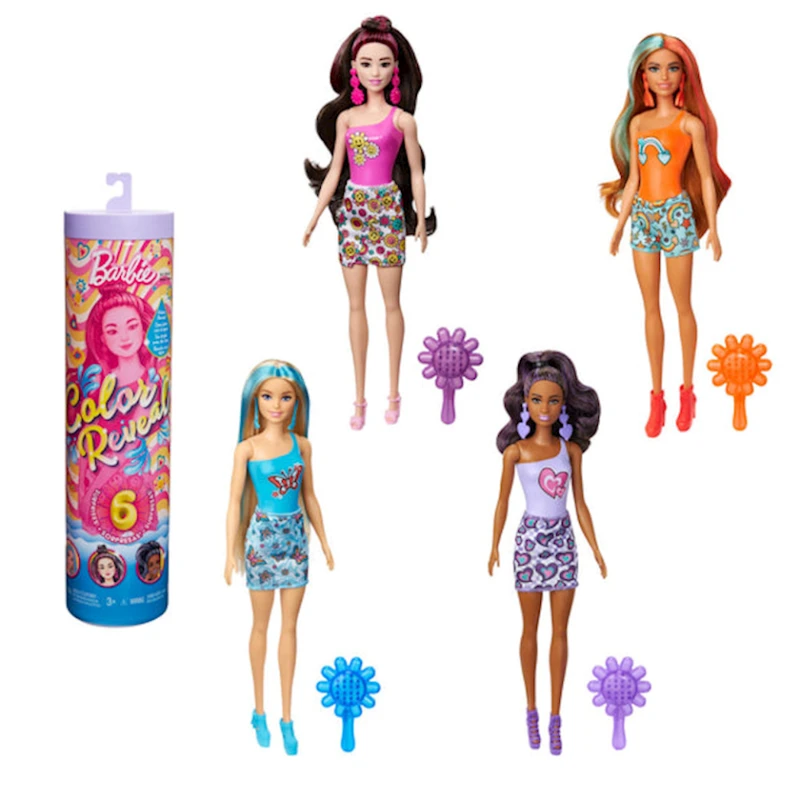 Кукла-сюрприз Mattel Barbie Color Reveal Rainbow HRK06, 3+ лет, товар в ассортименте