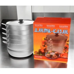 Казан Gallery Home GH-000085, алюминий, серебристый, 6 л