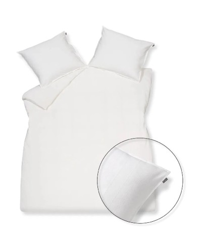 Yataq dəsti Vandyck Pure 24 White, pambıq, ağ, avro, yorğan üzü 200x200/220 sm, 2 əd yastıq üzü 60x70 sm
