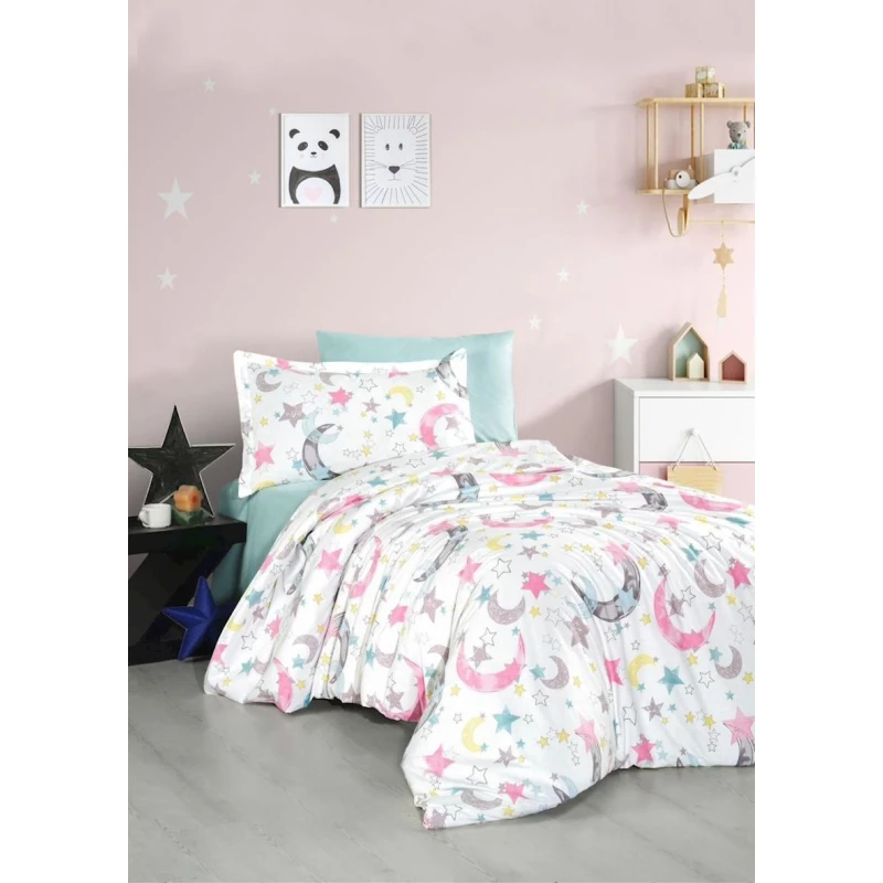 Комплект детского постельного белья First Home SHA-00002583, хлопок, полутораспальный, простыня 160х240 см, пододеяльник 160х220 см, наволочка 50х70 см, 1 шт, разноцветный Комплект детского постельного белья First Home SHA-00002583, хлопок, полутораспальный, простыня 160х240 см, пододеяльник 160х220 см, наволочка 50х70 см, 1 шт, разноцветный