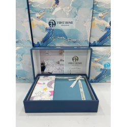 Комплект детского постельного белья First Home SHA-00002583, хлопок, полутораспальный, простыня 160х240 см, пододеяльник 160х220 см, наволочка 50х70 см, 1 шт, разноцветный