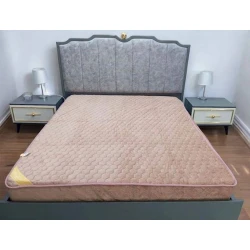 Наматрасник защитный Narlı 000689, двуспальный, велюр, бежевый, 160x200 см