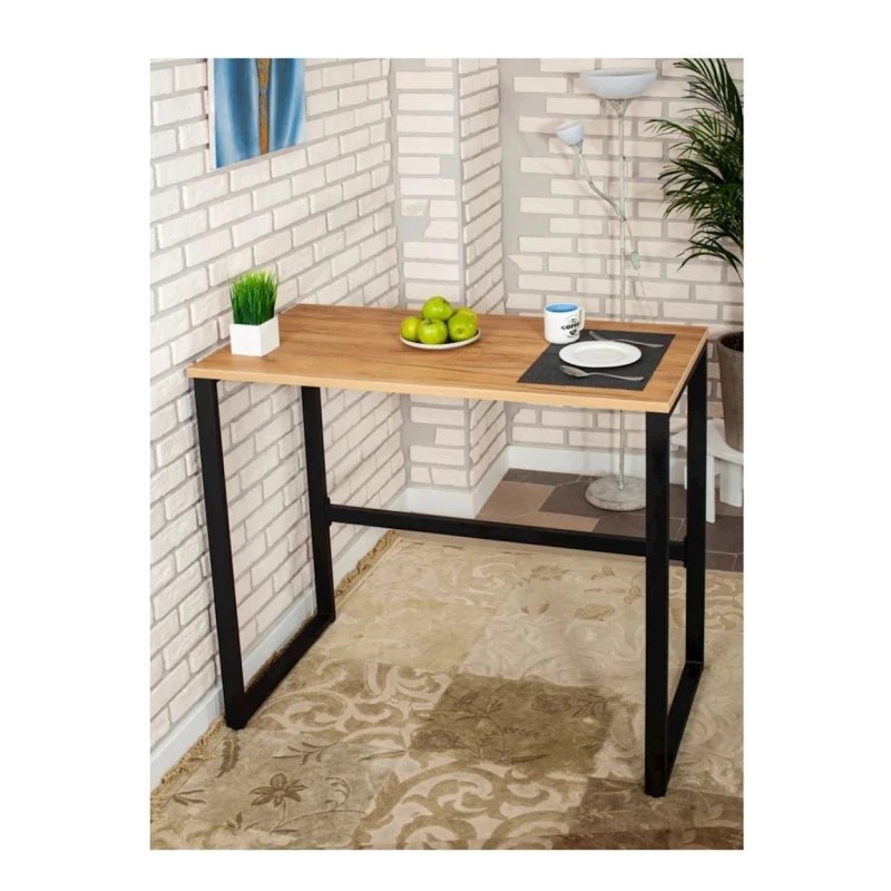 Барная стойка 3563_LoftBarStolBVotan, 90x40x110 см, ЛДСП, коричневая Барная стойка 3563_LoftBarStolBVotan, 90x40x110 см, ЛДСП, коричневая