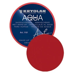 Аквагрим прессованный Kryolan Aquacolor 01101, оттенок 079 красный, 8 мл