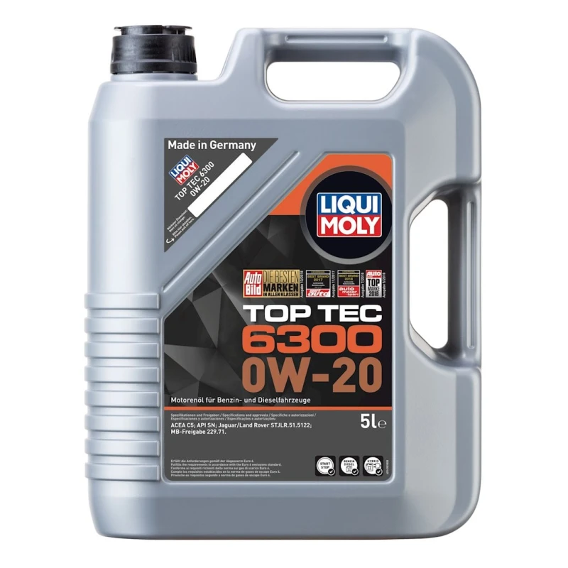Моторное масло Liqui Moly Top Tec 6300 0W-20, 5 л