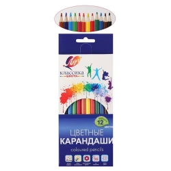 Набор цветных карандашей Луч Классика, цветные, 12 цветов