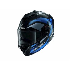 Motosikl dəbilqəsi Shark Spartan GT Pro Ritmo Carbon Chrome, karbon/şüşə lif, qara/göy, ölçü M