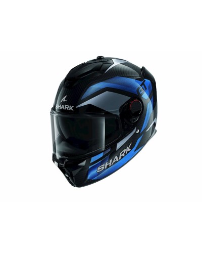 Motosikl dəbilqəsi Shark Spartan GT Pro Ritmo Carbon Chrome, karbon/şüşə lif, qara/göy, ölçü M