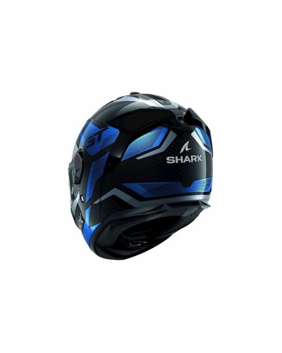 Motosikl dəbilqəsi Shark Spartan GT Pro Ritmo Carbon Chrome, karbon/şüşə lif, qara/göy, ölçü M
