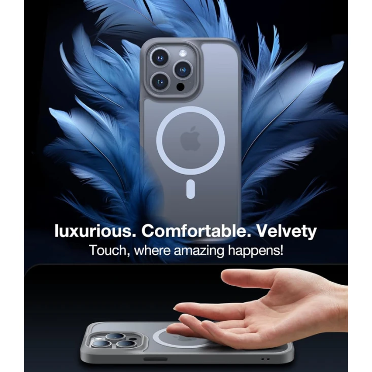 Чехол Torras Guardian-Mag MagSafe для Apple iPhone 15 Pro Grey