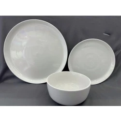 Набор тарелок 8292-48, керамика, белый, на 4 персоны, 12 предметов