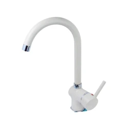 Смеситель для кухонной мойки KR-04, белый