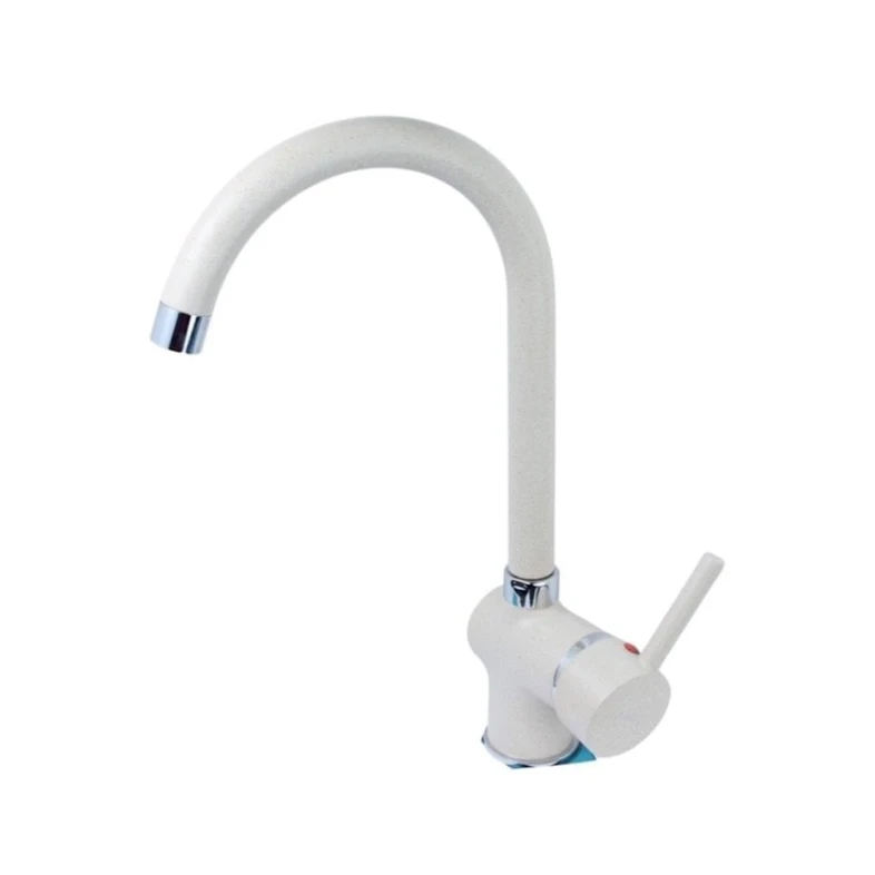 Смеситель для кухонной мойки KR-04, белый