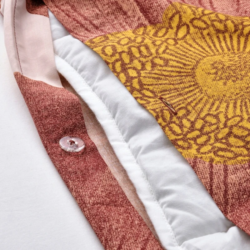 Комплект постельного белья IKEA Svartklint, 240x220/50x60 см, цветочный