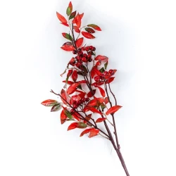 Искусственное растение Hom-me 102894, 85 см, полиэстер, красный
