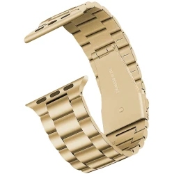 Ağıllı saat üçün kəmər Apple Watch 42/44/45/49 mm üçün Gold