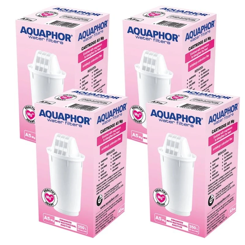 Комплект картриджей для фильтра воды Aquaphor А5 Mg, 4 шт Комплект картриджей для фильтра воды Aquaphor А5 Mg, 4 шт