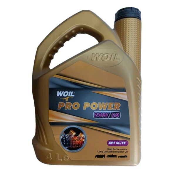 Моторное масло Woil Pro Power 20W-50, 4 л