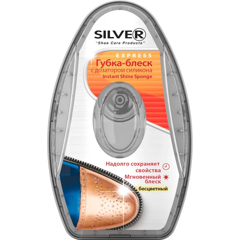 Губка для обуви Silver Express PS1107-03, 6 мл Губка для обуви Silver Express PS1107-03, 6 мл