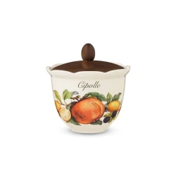 Емкость для хранения NuovaCer 7384-PMO, керамика/дерево, 16 см