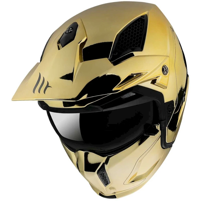 Мотошлем MT Helmet Streetfighter SV Chromed A9 Gold, размер M