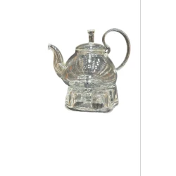 Dəmləmə çaydanı SLZ-550, altlıqla, şüşə, şəffaf, 750 ml