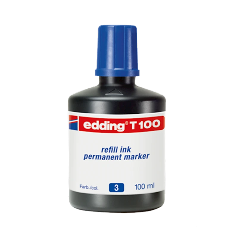 Перманентное чернило Edding T1000 синее чернило, 100 мл, 50x50x89 мм